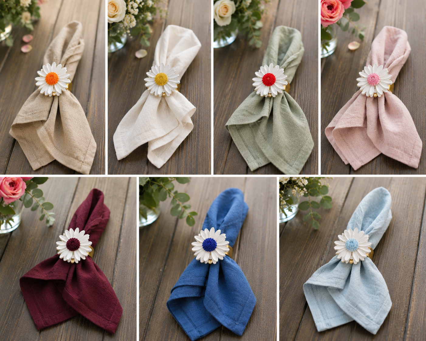 🌼 Porte-serviette Marguerite – ✨Élégance