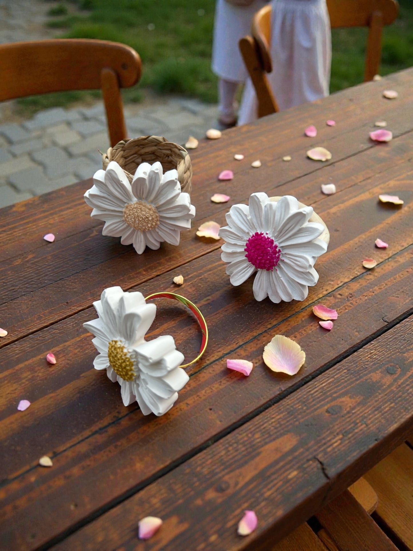 🌼 Porte-serviette Marguerite                  🌿Naturel