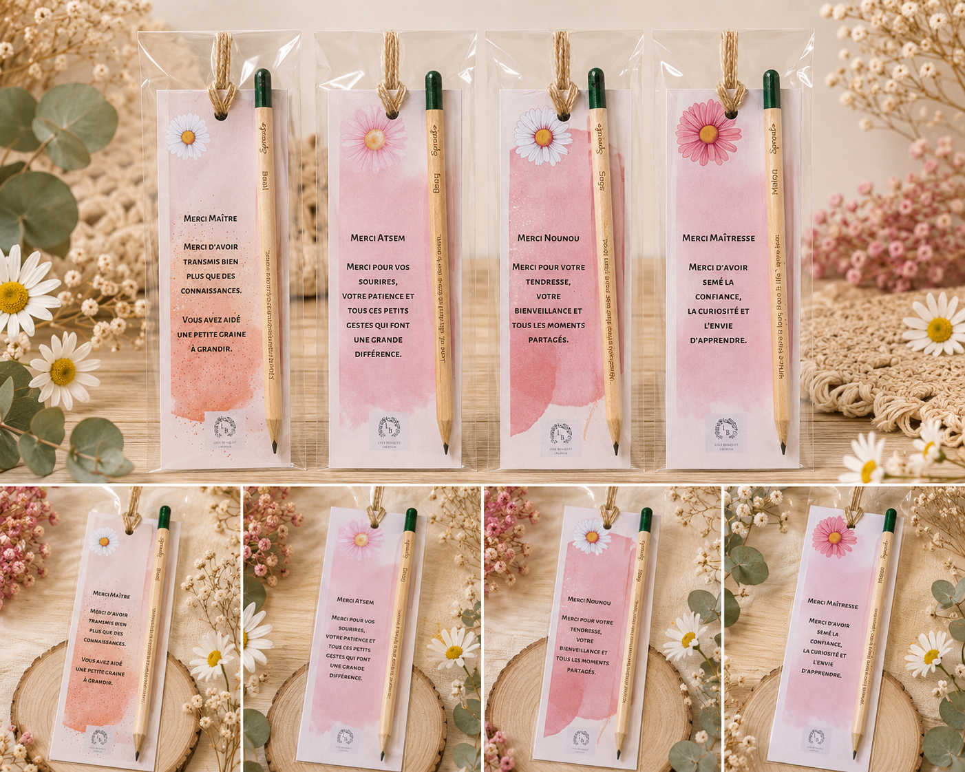 🌸 Marque-page à planter personnalisé – Édition École