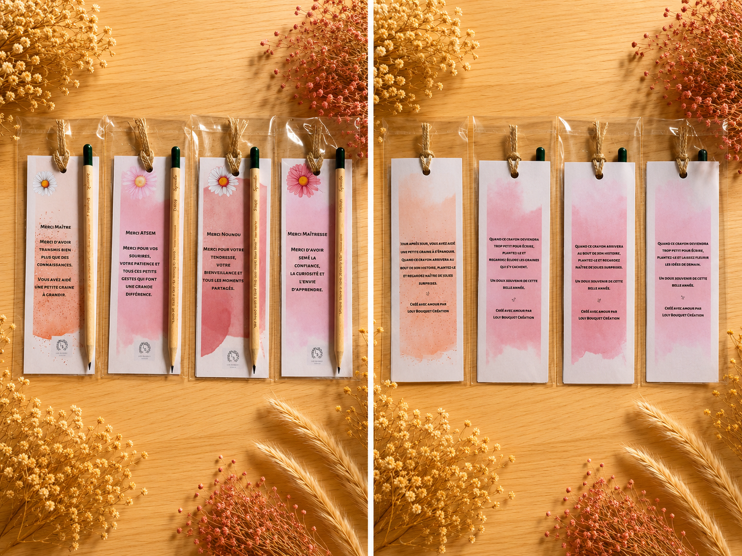🌸 Marque-page à planter personnalisé – Édition École